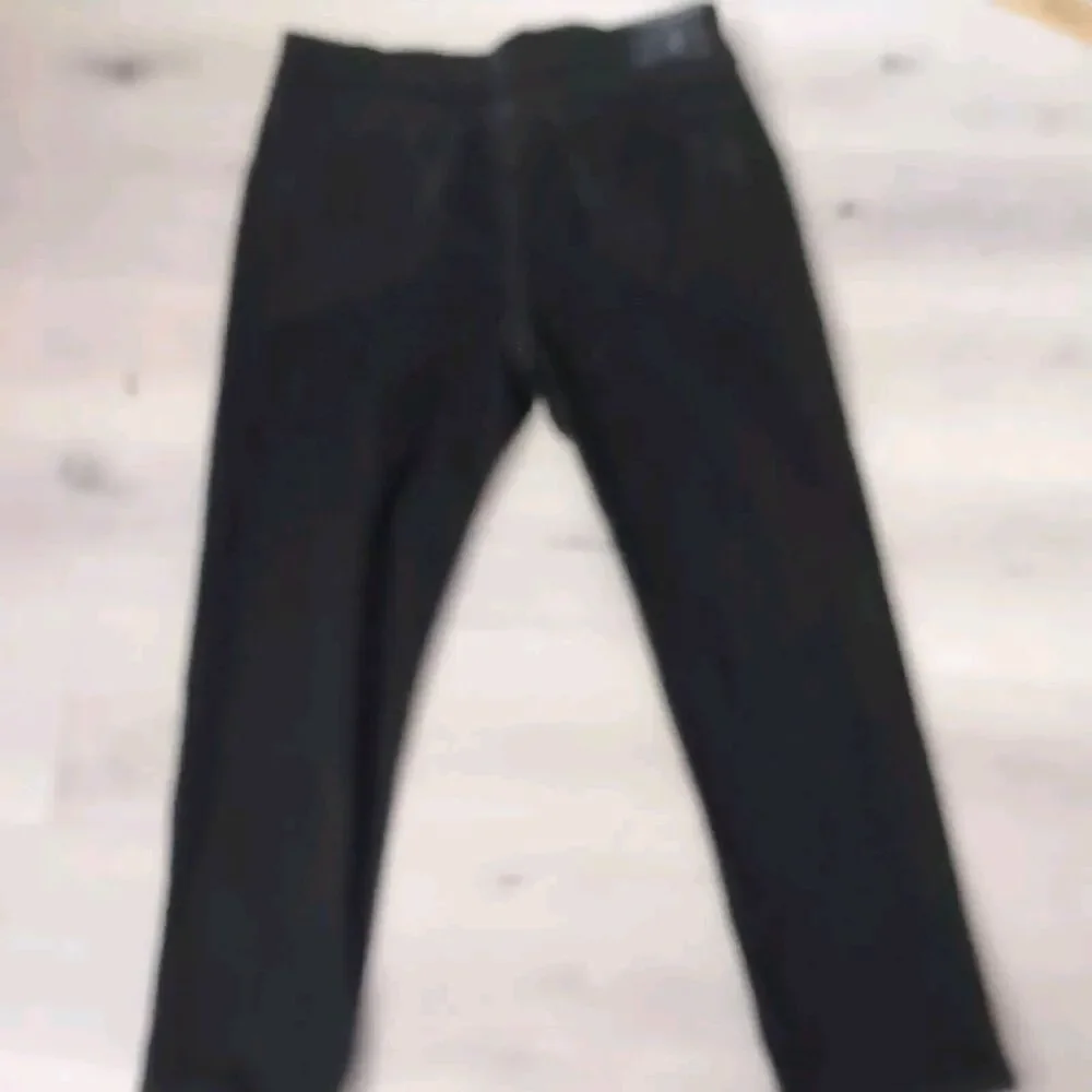 True Religion Jeans Mens 38 Black Slim Drop Rise Denim Sturdy Jeans